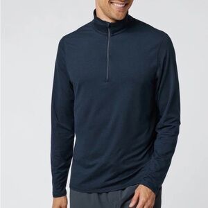 Vuori ease performance 2.0 Men's Navy Quarter-Zip Pullover